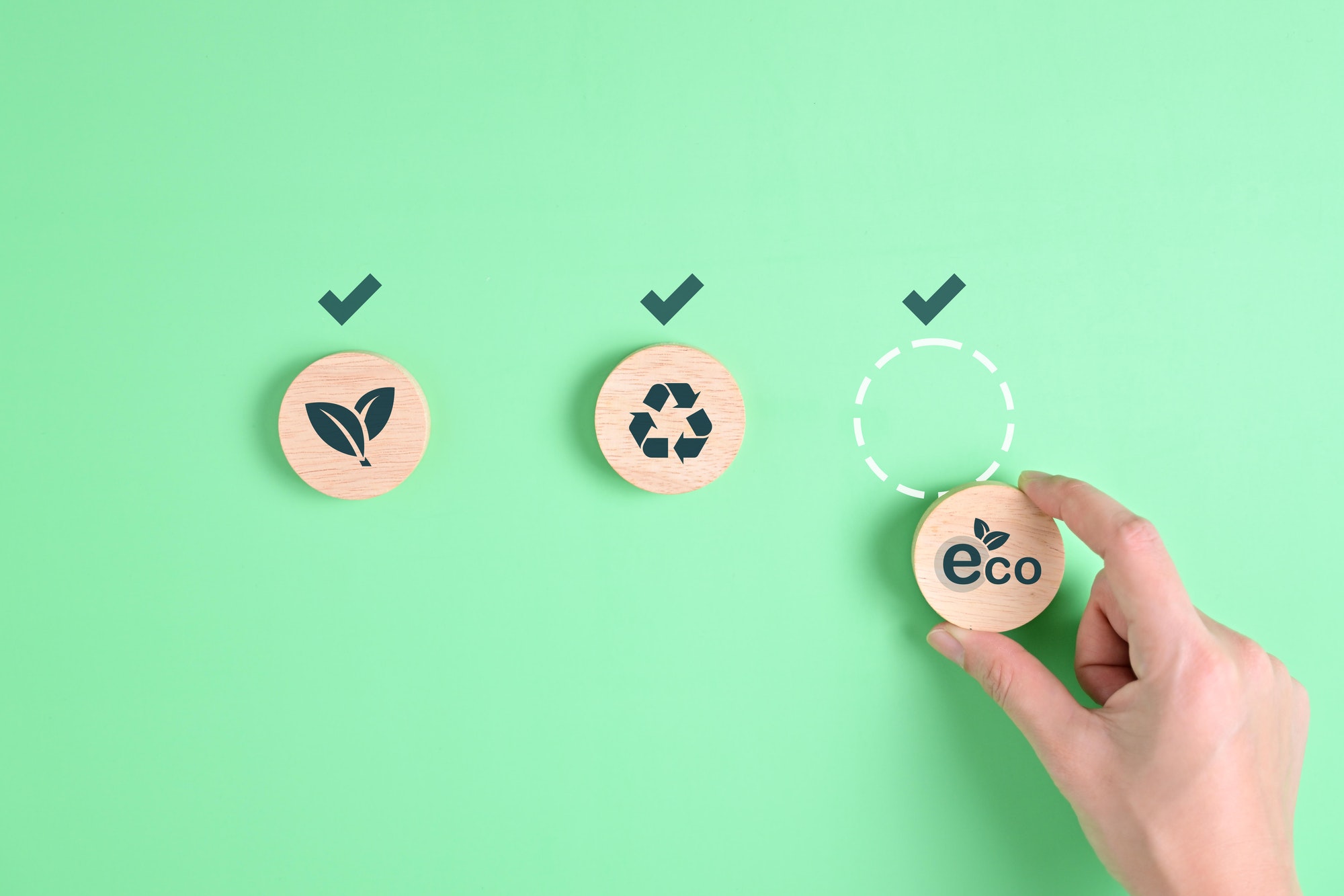 reuse and recycle icon. symbol of environment zero carbon footprint. high quality photo